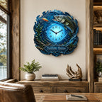 Personalized bass fishing wall clock — personalized with a custom name