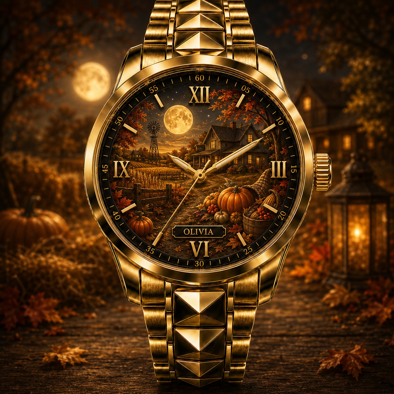 Custom Harvest Moon Homestead Watch — personalized with a custom name