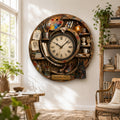 Spiral artist Custom Name Wall Clock — personalized with a custom name