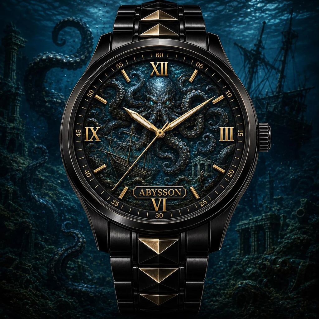 Personalized Octopus Watch with a custom name set into the design