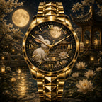 Custom Moon Rabbit Garden Watch — personalized with a custom name