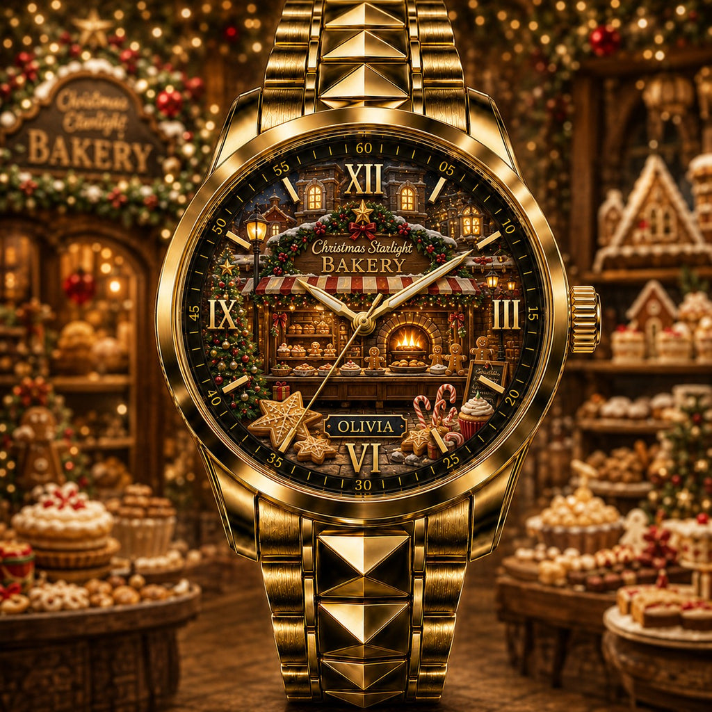 Custom Christmas Starlight Bakery Watch — personalized with a custom name