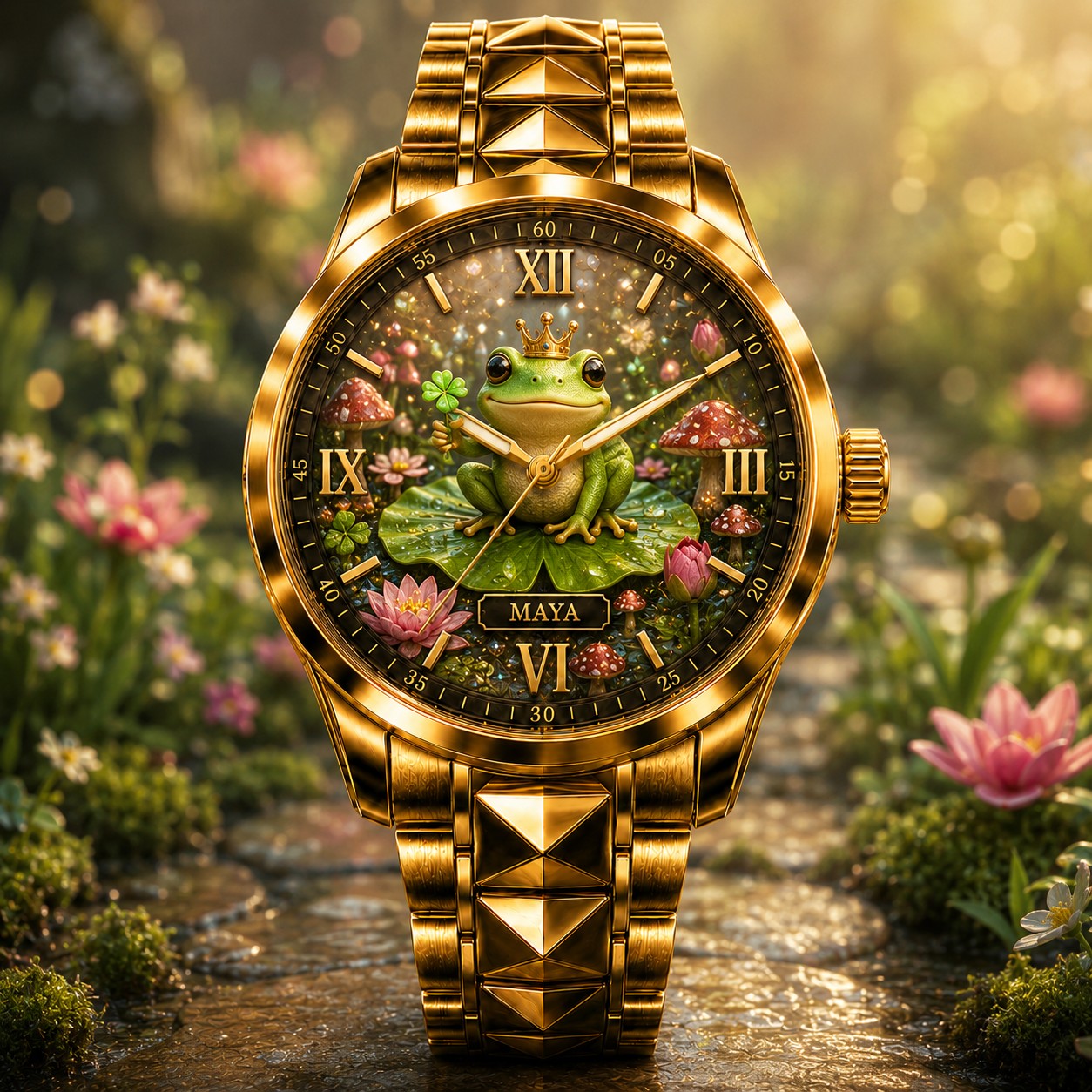Custom Personalized Frog Prince Watch — personalized with a custom name