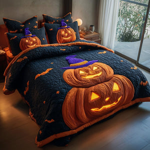 Spooky Nights Witch 3-Piece Quilted Bedding Set