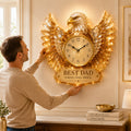 Best dad eagle Custom Name Wall Clock — personalized with a custom name