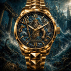 Personalized Poseidon Watch with a custom name set into the design