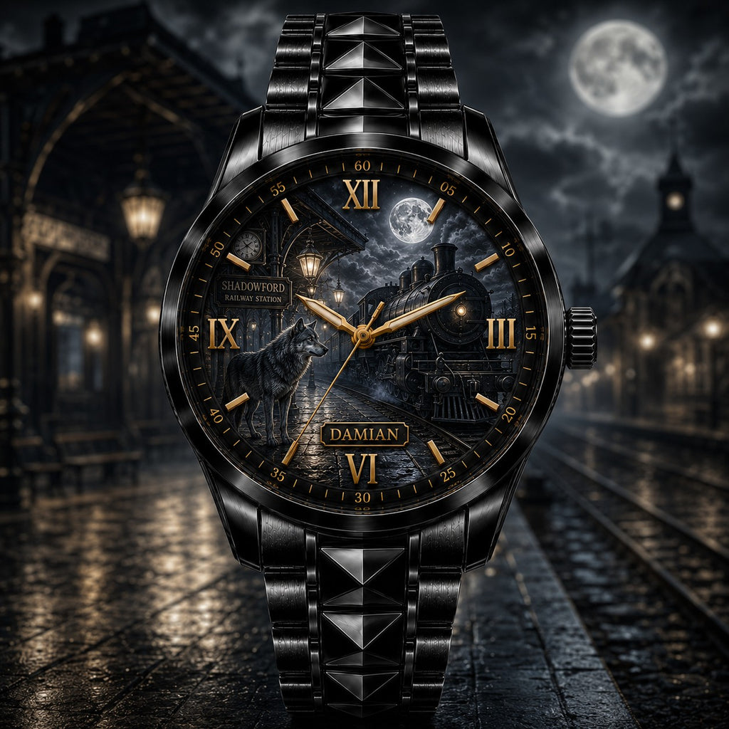 Custom Shadowford Ghost Train Watch — personalized with a custom name