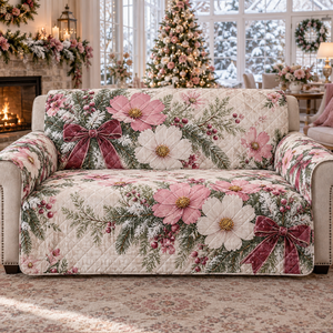 Winter Cosmos Christmas Quilted Sofa Cover