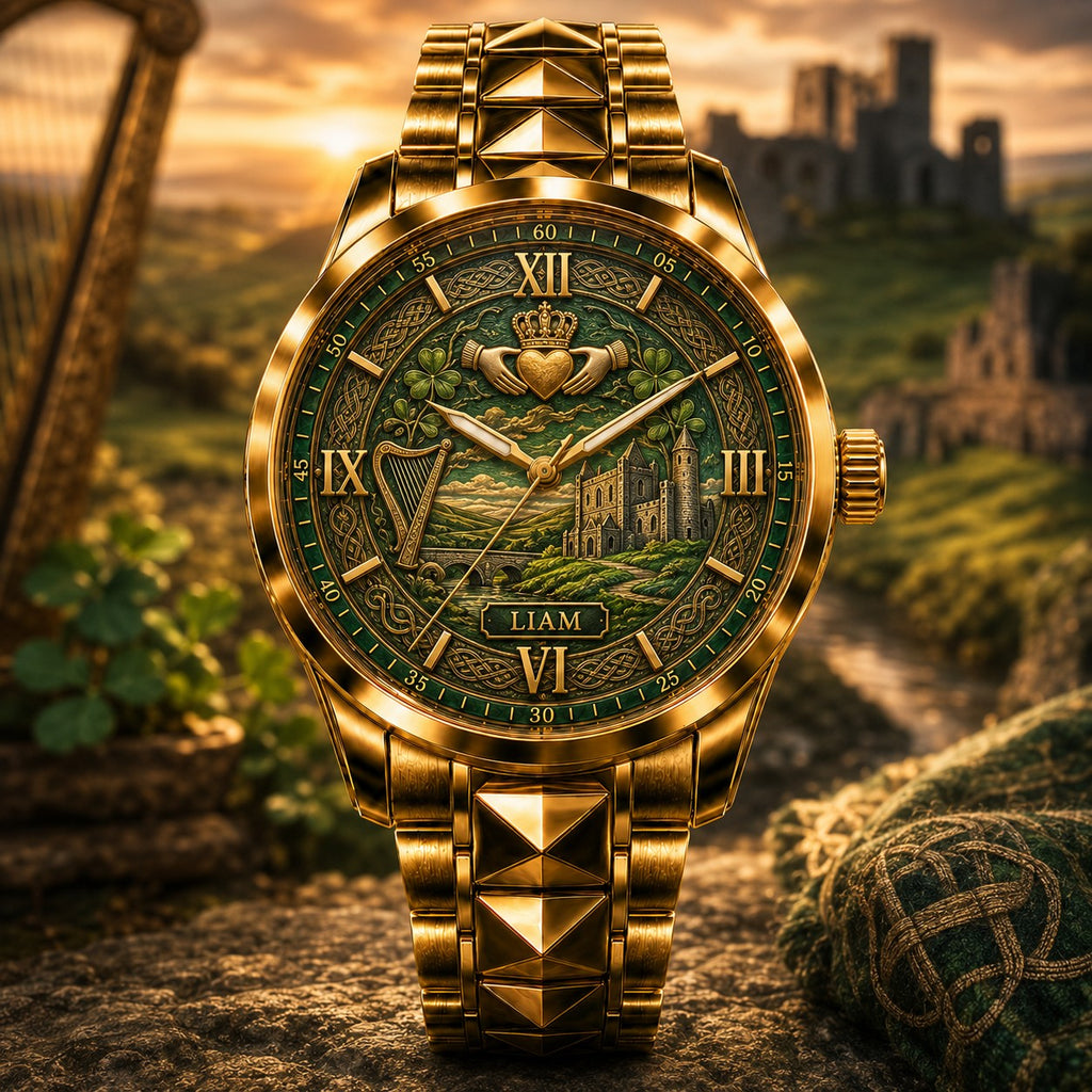Custom Irish Heritage Watch — personalized with a custom name