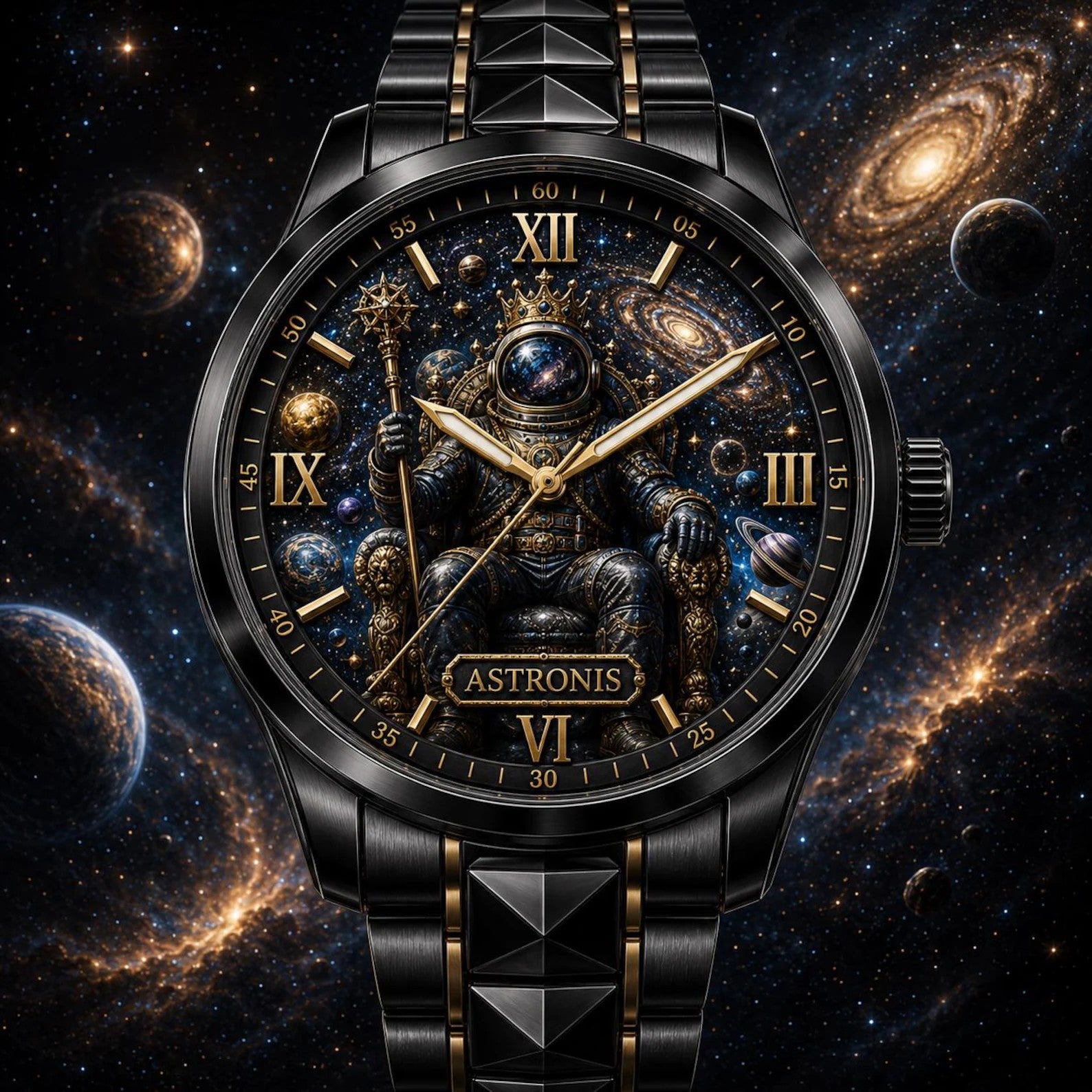 Custom Astronaut Watch — personalized with a custom name
