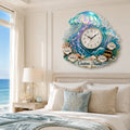 Family name ocean Custom Name Wall Clock — personalized with a custom name