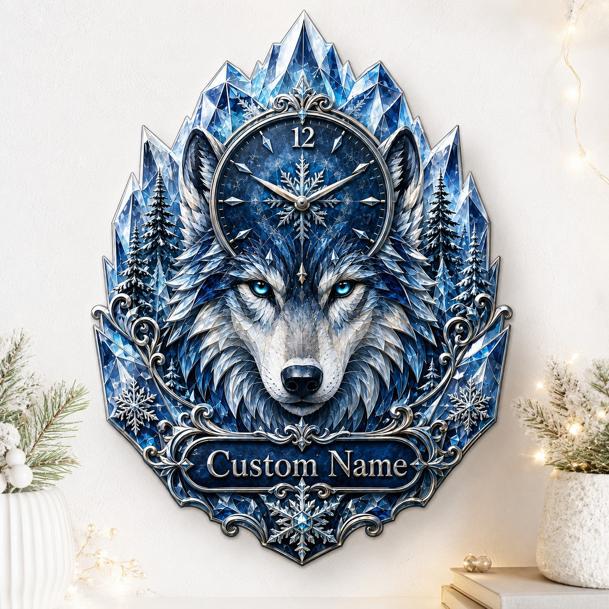 Wildlife enthusiasts Custom Name Wall Clock — personalized with a custom name