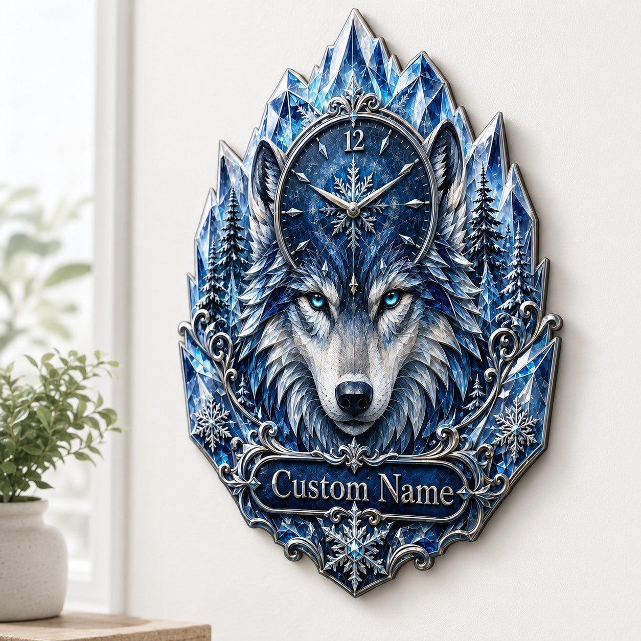 Wildlife enthusiasts Custom Name Wall Clock — personalized with a custom name