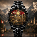 Custom Swiss Heritage Watch — personalized with a custom name