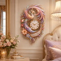 Pastel phoenix Custom Name Wall Clock — personalized with a custom name